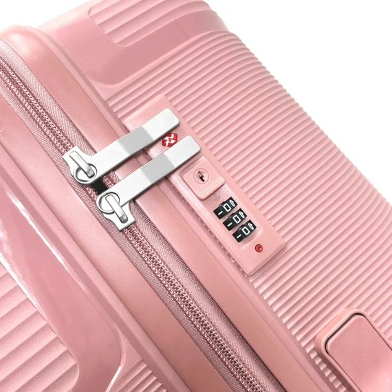 Zellia Polipropilén Bőrönd Ppb088 - Rosegold S Méret - 55 X 40 X 20 Cm