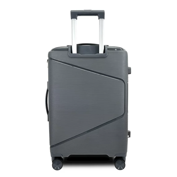 Zellia Polipropilén Bőrönd Ppb088 - Sötét Szürke S Méret - 55 X 40 X 20 Cm