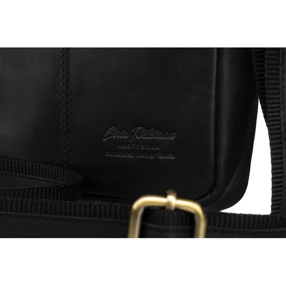 Peterson Férfi Bőr Oldaltáska Ptn Yp002-Opu-4642 Black - Black